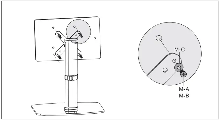 CTA PAD WADMQR Digital Height Adjustable Mount - Metal plate