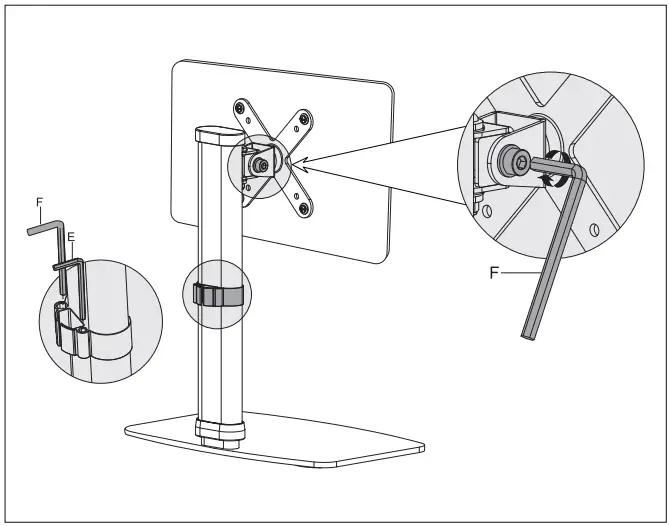 CTA PAD WADMQR Digital Height Adjustable Mount - Swivel and Orientation Adjustability A