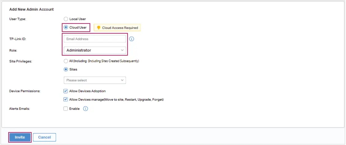 Creating Admin Account Customer
