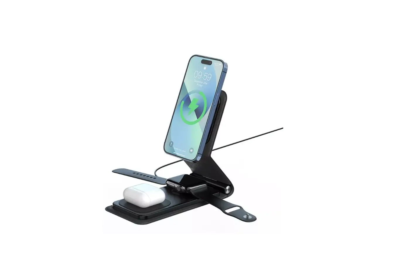 Zhiwoyi Hy-026 Foldable And Portable 3 In 1 Wireless Charger Stand Instruction Manual Zhiwoyi Hy-026 Foldable And Portable 3 In 1 Wireless Charger Stand Instruction Manual