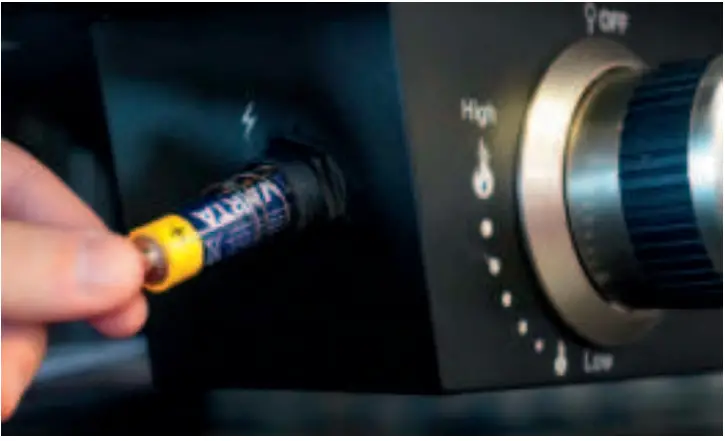 COZZE 90350 13 Inch Gas Pizza Oven with Thermometer - BATTERY