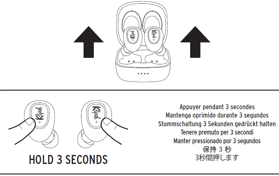 Klipsch T2 True Wireless Earphone factory reset
