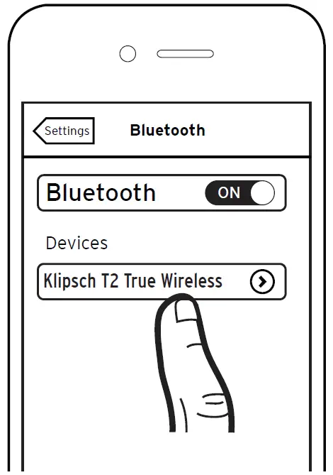 Klipsch T2 True Wireless Earphone pairing 2