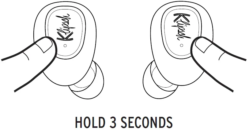 Klipsch T2 True Wireless Earphone power