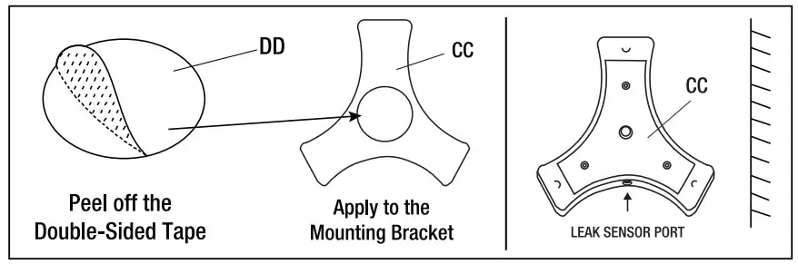 FEIT Electric H2O Smart Water Sensor - adhesive 1