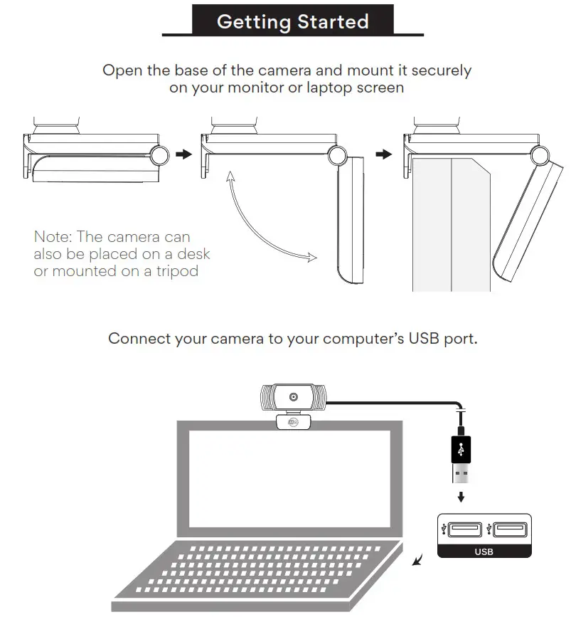 MEE audio CAM-C6A 1080P USB Camera - Getting Started