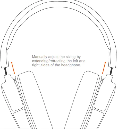 SteelSeries Arctis RAW Headset - ADJUSTABLE HEADBAND