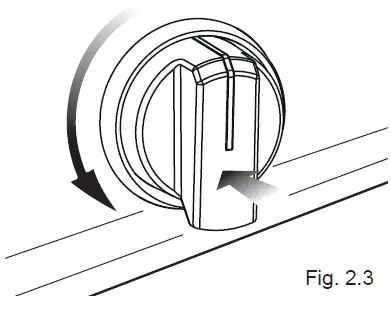 IGNITION OF THE OVEN BURNER