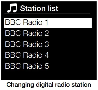 PURE 1492703 Evoke F3 with Bluetooth User Guide - Changing FM stations