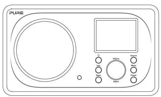 PURE 1492703 Evoke F3 with Bluetooth User Guide - Main product