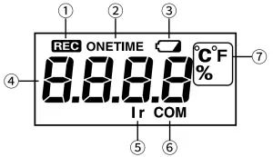 TANDD RTR501B Recorder Thermo Wireless - How to Read the LCD Display