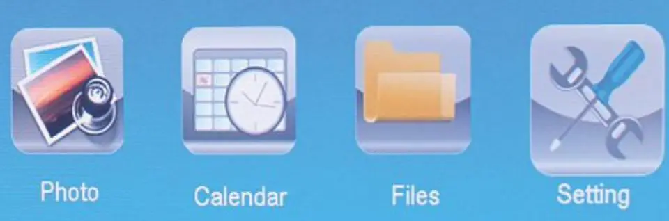 hama 00095291 Digital Photo Frame Instruction Manual - Using the menu