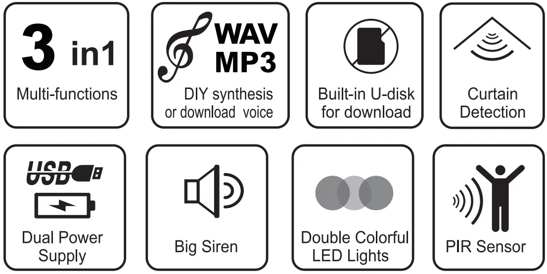 RETEKESS TD107 Motion Sensor Doorbell with Customized Voice - FIG 1