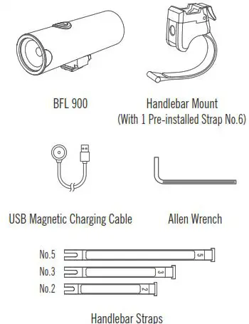 OLIGHT BFL 900 Front Bike Light- IN THE BOX