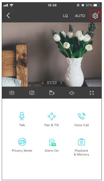 tp link Tapo C200 PanTilt Home Security Wi Fi Camera - Camera Settings