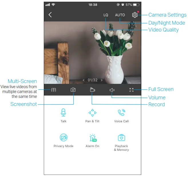 tp link Tapo C200 PanTilt Home Security Wi Fi Camera - Live View