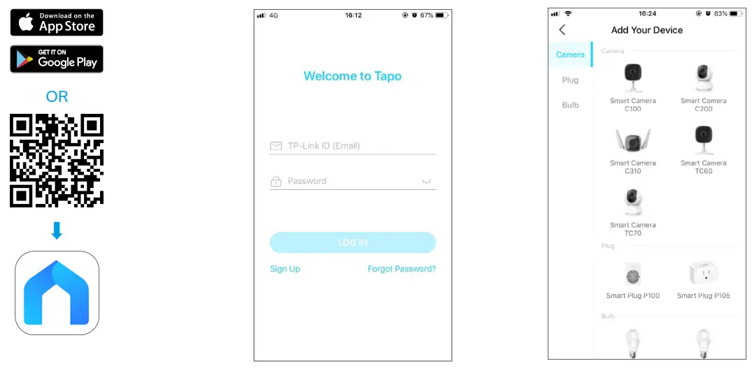 tp link Tapo C200 PanTilt Home Security Wi Fi Camera - Tapo App