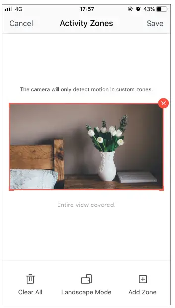 tp link Tapo C200 PanTilt Home Security Wi Fi Camera - Zones