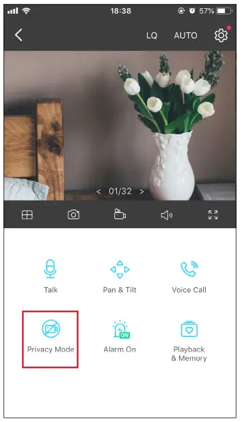 tp link Tapo C200 PanTilt Home Security Wi Fi Camera - enable