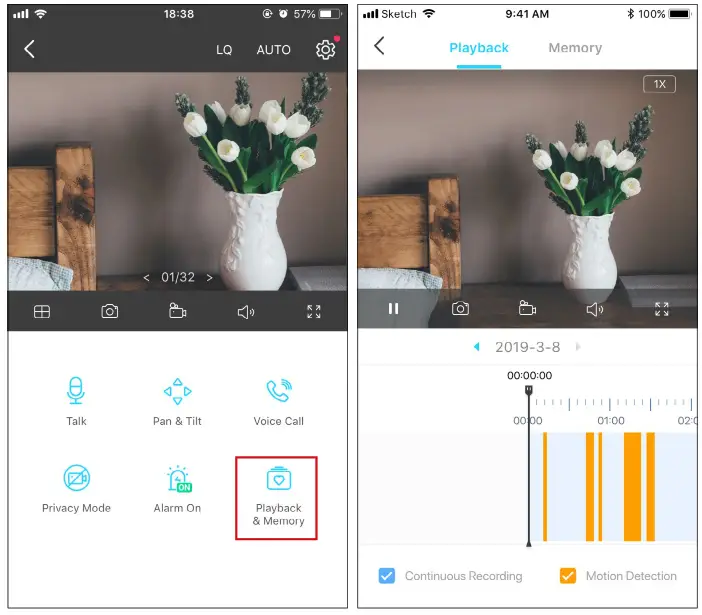tp link Tapo C200 PanTilt Home Security Wi Fi Camera - recordings