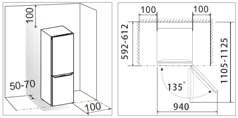 BOMANN VS 7316 1 Household Larder Fridge - location