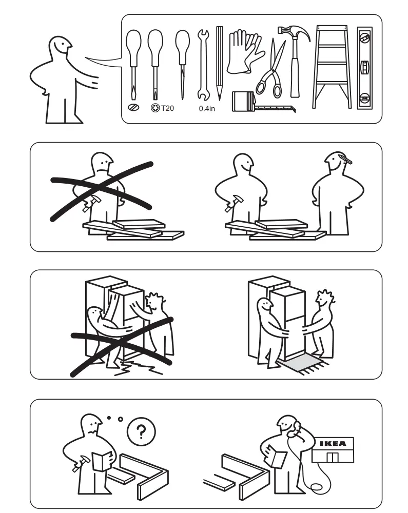 IKEA 104.621.56 SUPERKALL SEKTION Built-In Refrigerator fig1