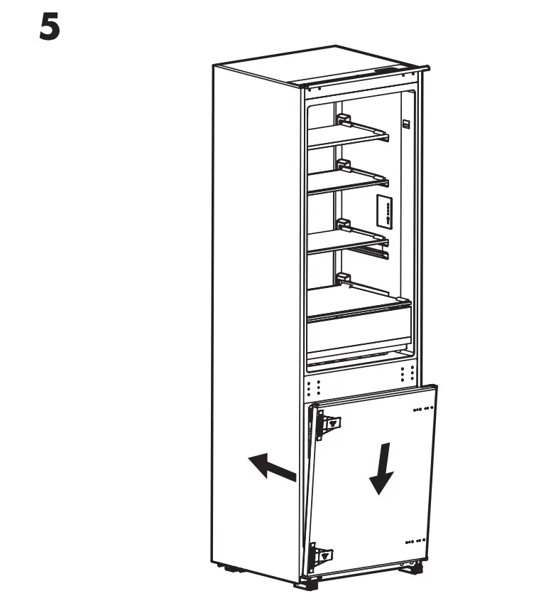 IKEA 104.621.56 SUPERKALL SEKTION Built-In Refrigerator fig10