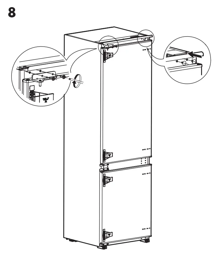 IKEA 104.621.56 SUPERKALL SEKTION Built-In Refrigerator fig13