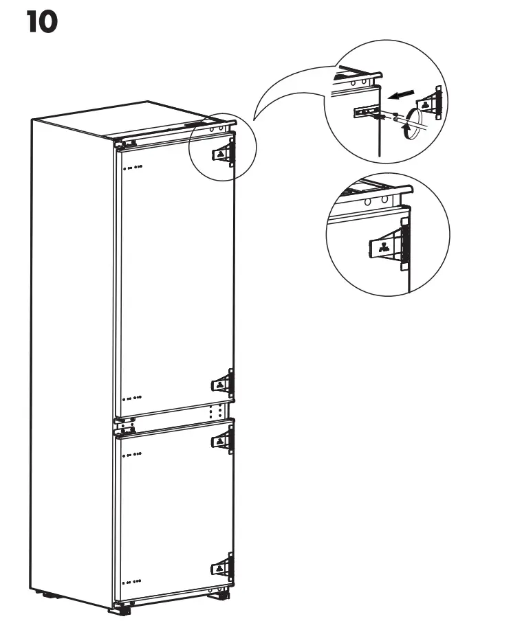 IKEA 104.621.56 SUPERKALL SEKTION Built-In Refrigerator fig15