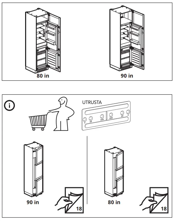 IKEA 104.621.56 SUPERKALL SEKTION Built-In Refrigerator fig16
