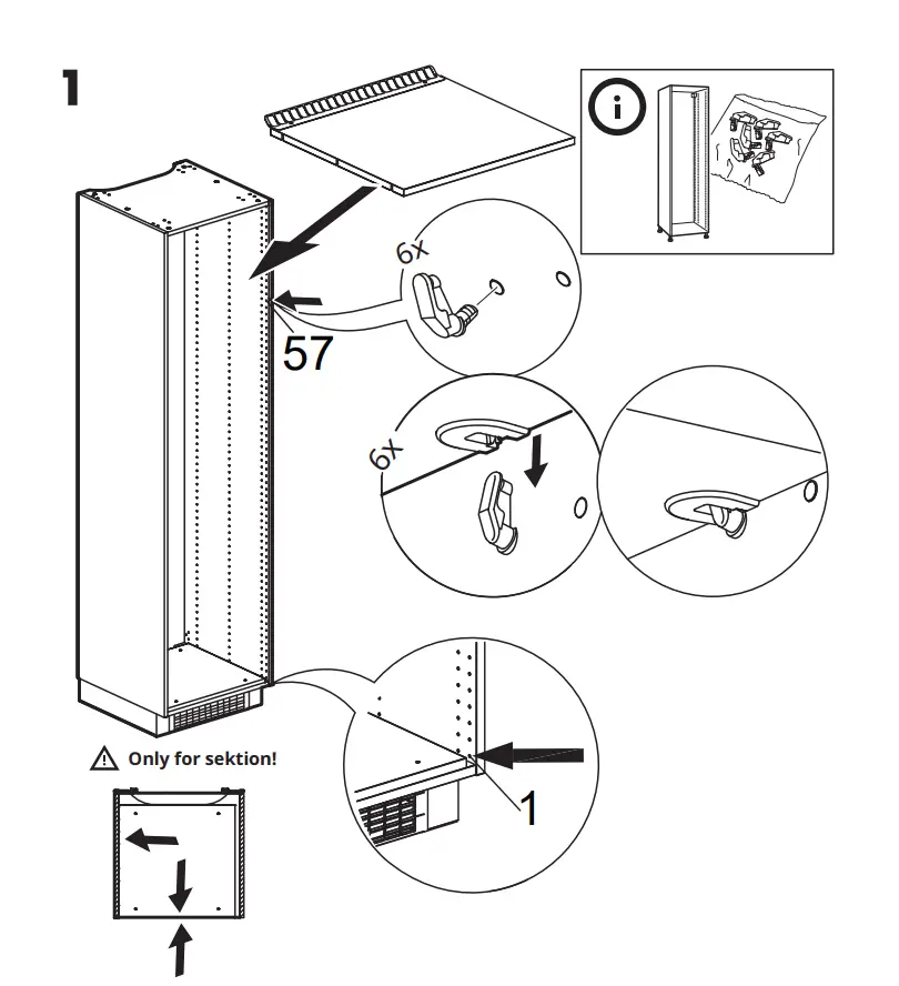 IKEA 104.621.56 SUPERKALL SEKTION Built-In Refrigerator fig17