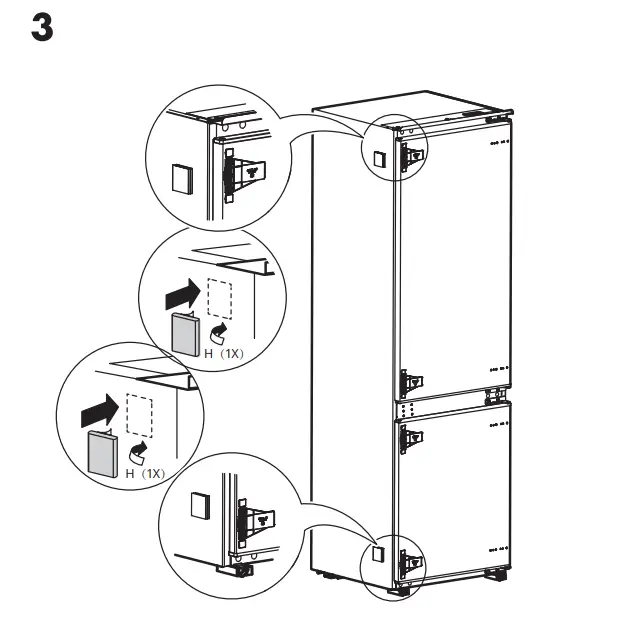 IKEA 104.621.56 SUPERKALL SEKTION Built-In Refrigerator fig19