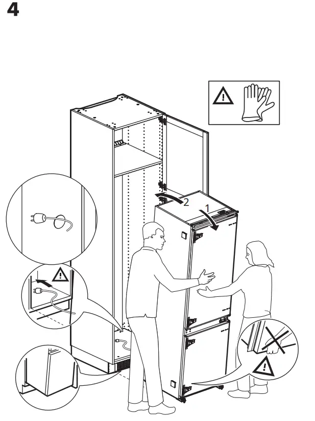 IKEA 104.621.56 SUPERKALL SEKTION Built-In Refrigerator fig20