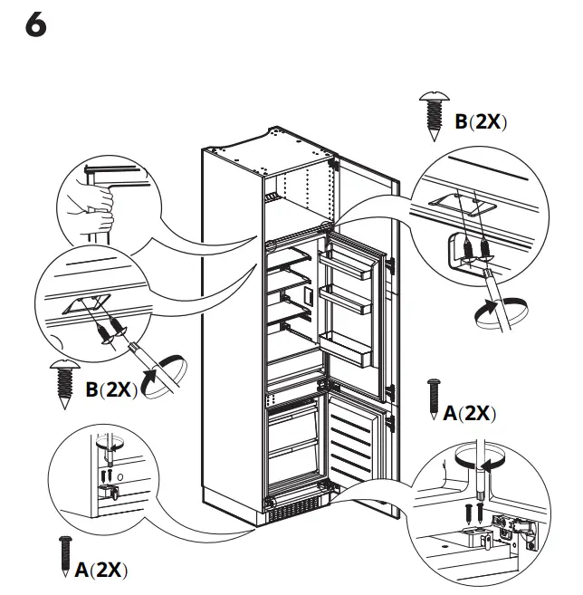 IKEA 104.621.56 SUPERKALL SEKTION Built-In Refrigerator fig22