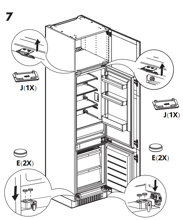 IKEA 104.621.56 SUPERKALL SEKTION Built-In Refrigerator fig23