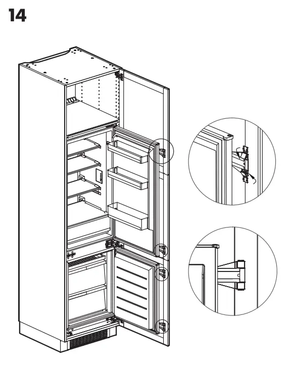 IKEA 104.621.56 SUPERKALL SEKTION Built-In Refrigerator fig30