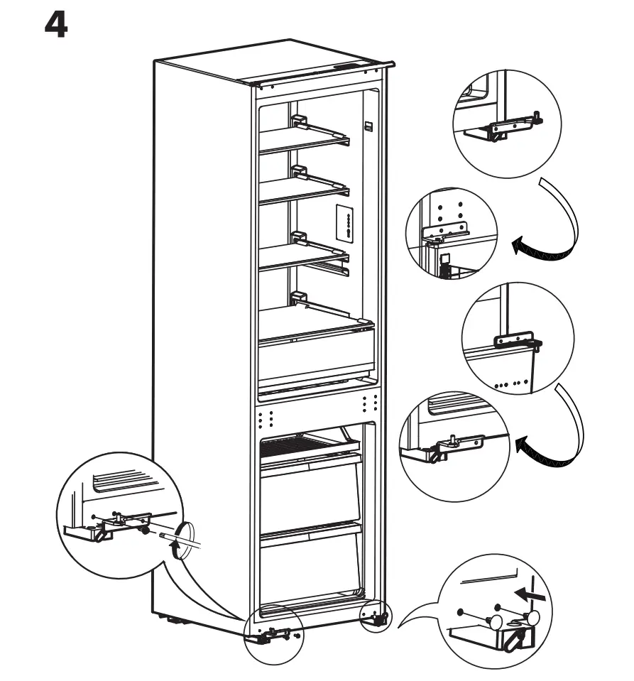 IKEA 104.621.56 SUPERKALL SEKTION Built-In Refrigerator fig9