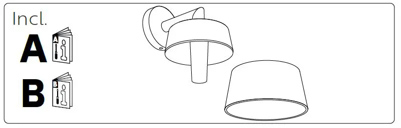 PHILIPS 915005842401 Hue White and Color Ambiance Attract Wall Light LED fig1