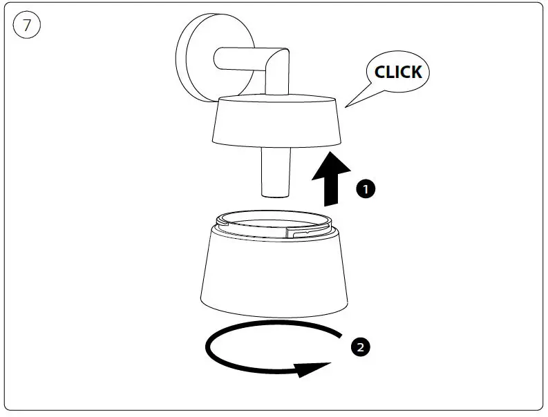PHILIPS 915005842401 Hue White and Color Ambiance Attract Wall Light LED fig11
