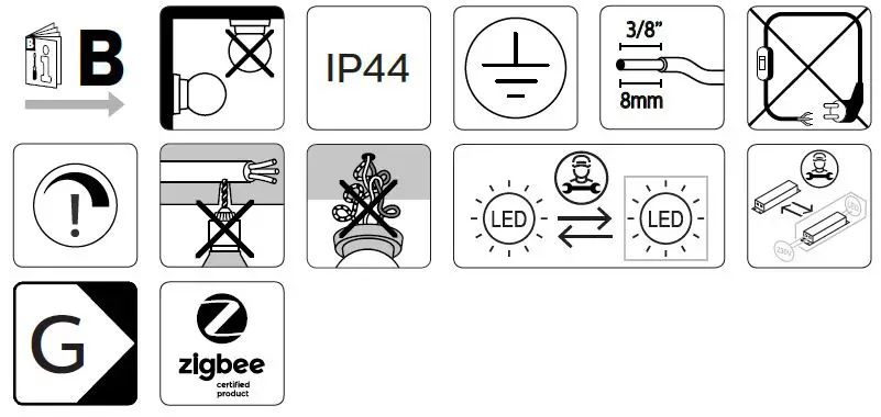 PHILIPS 915005842401 Hue White and Color Ambiance Attract Wall Light LED fig3