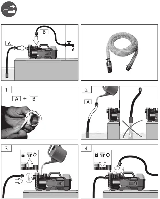 MEEC TOOLS 015254 Battery-Powered Garden Pump- 2