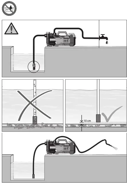 MEEC TOOLS 015254 Battery-Powered Garden Pump- 5