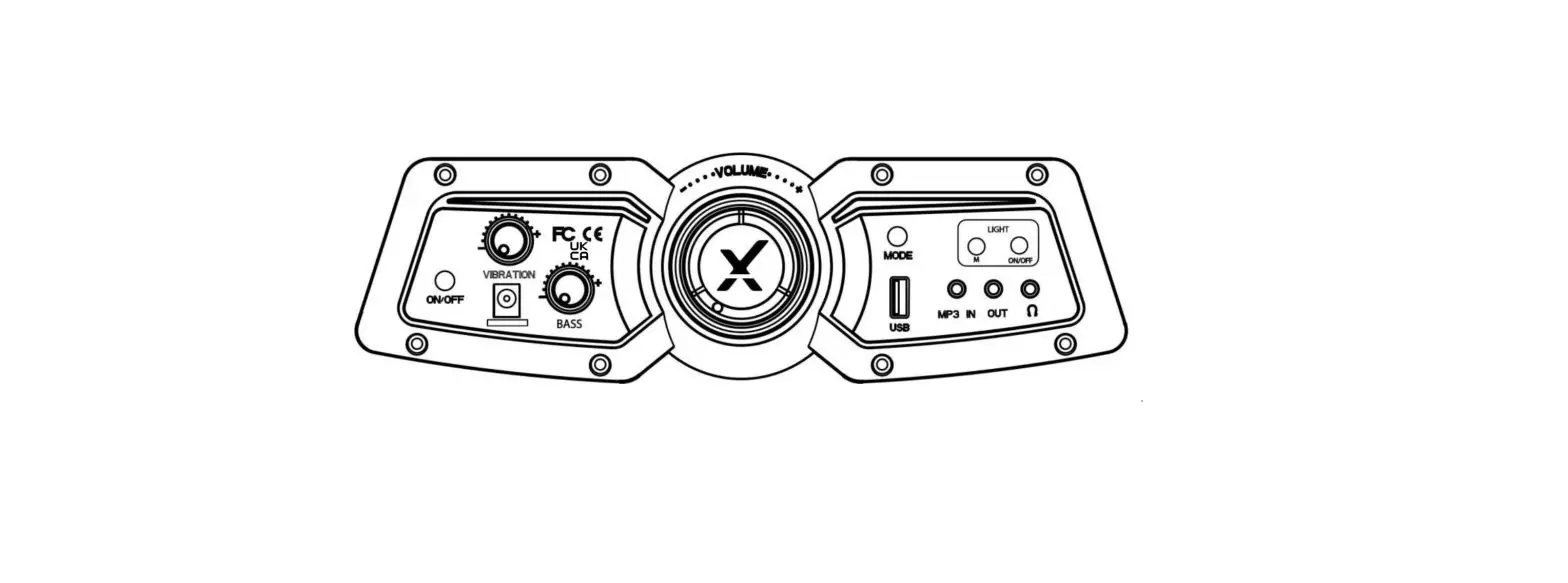 Xrocker 5131301 4.1 Wireless Bluetooth And Led With Vibration Instruction Manual Xrocker 5131301 4.1 Wireless Bluetooth And Led With Vibration Instruction Manual