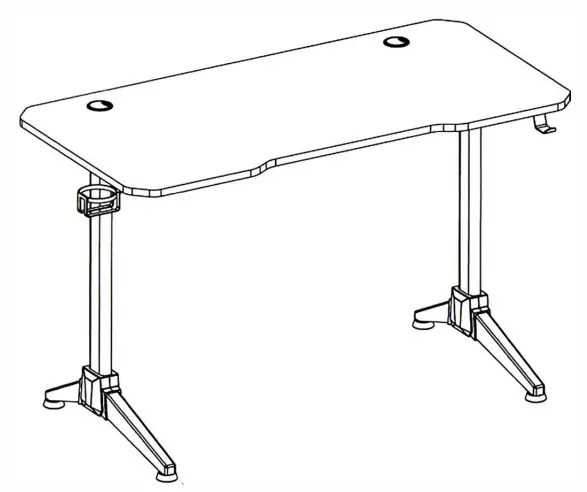 cablematic ga10300 01 Gaming Desk
