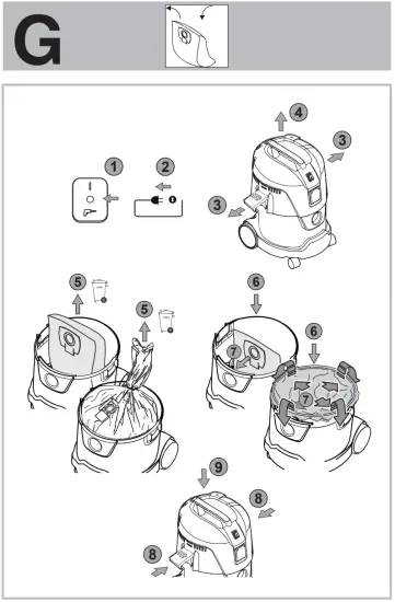 makita VC2012L Vacuum Cleaner for Dry and Wet Cleaning - fig10