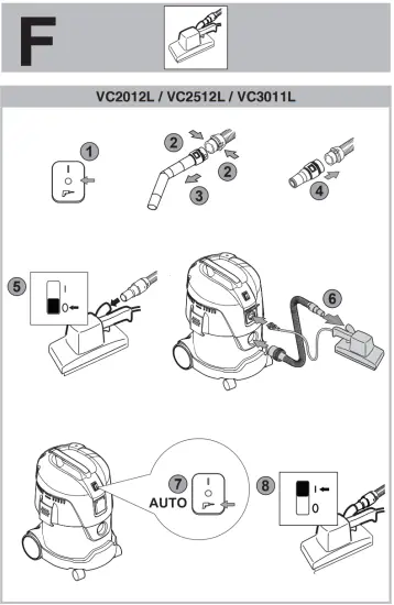 makita VC2012L Vacuum Cleaner for Dry and Wet Cleaning - fig8