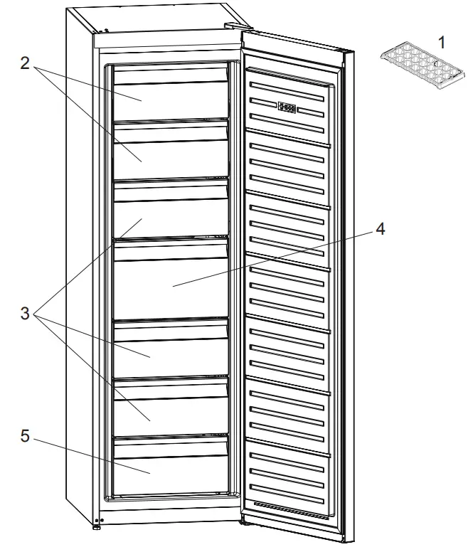 SHARP SJ SC11CMXIF EU Freezer - fig 3