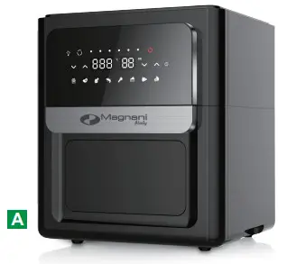 Magnani MI HA AF6 B Digital Air Health Fryer Oven 12L - PACKAGE CONTENTS