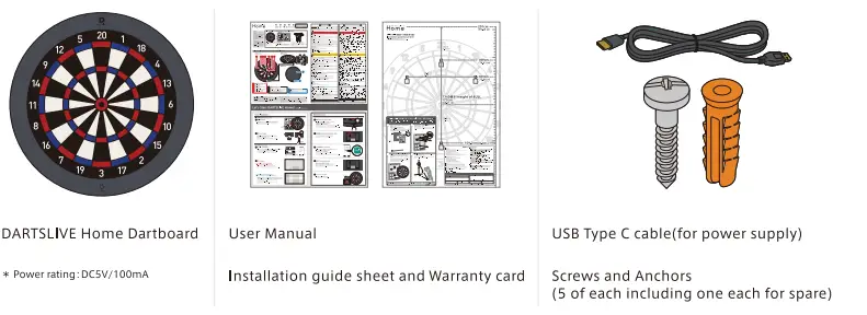 DARTSLIVE DLHOME2020 Home Dartboard User Manual - Content of DARTSLIVE Home