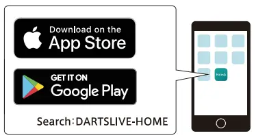 DARTSLIVE DLHOME2020 Home Dartboard User Manual - Download App